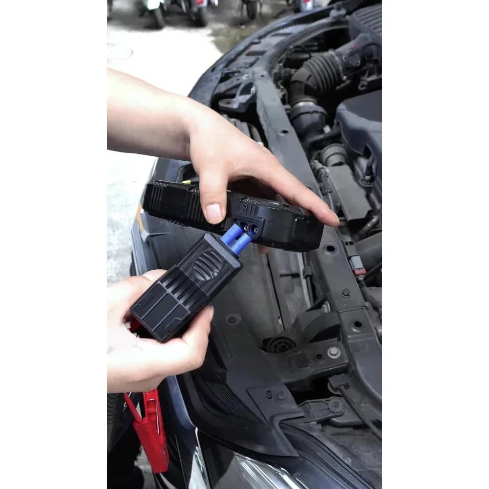 Morsetto batteria con clip booster batteria con clip intelligente anti-inversione da 12 V per la maggior parte delle batterie per auto da 12 V dotate di avviamento di emergenza con uscita EC5