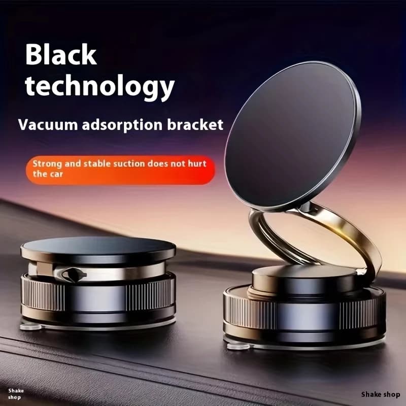 360 ° Staffa per telefono con magnete a vuoto rotante Supporto per telefono pieghevole con ventosa per supporto magnetico per auto regolabile ad forte adsorbimento