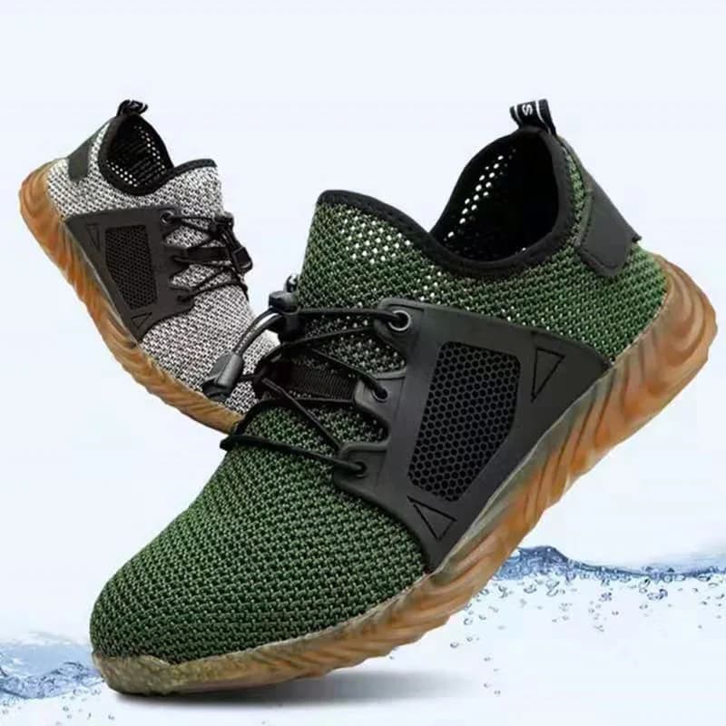 Scarpe da ginnastica da lavoro Scarpe antinfortunistiche da uomo Costruzione Punta in acciaio Stivali antinfortunistici da lavoro Scarpe da uomo Scarpe estive da lavoro antiforatura Traspiranti