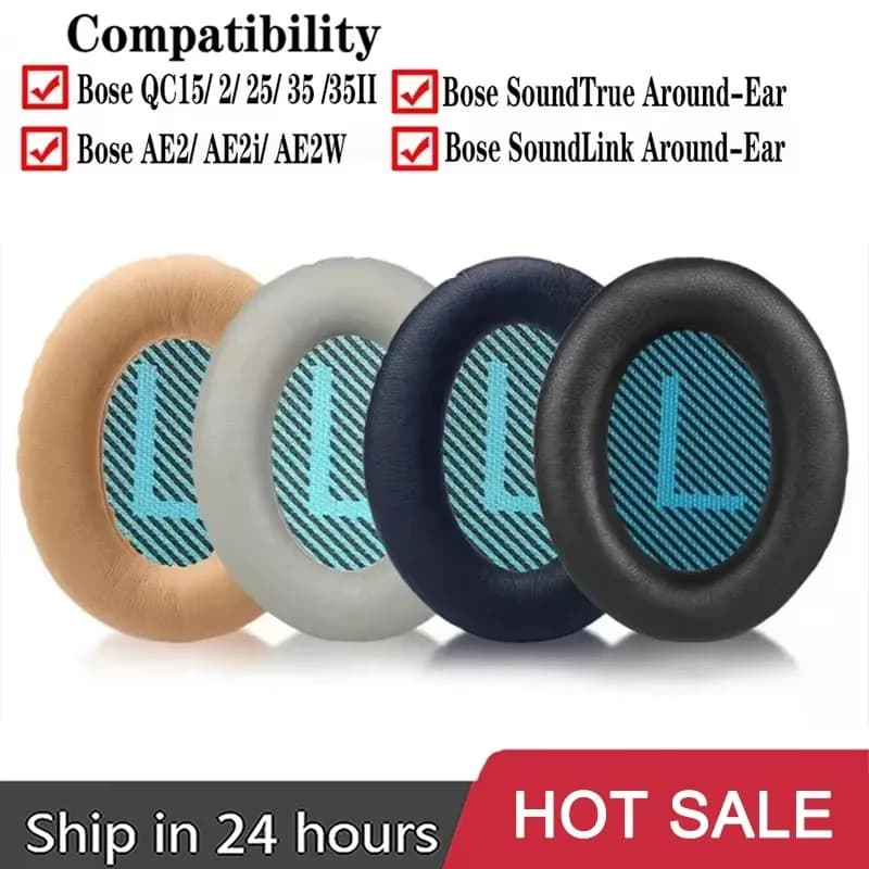 Replacement ear pads for Bose QuietComfort QC2/15/25/35 AE2/2W/2i headphones ear pads accessories repair parts cover