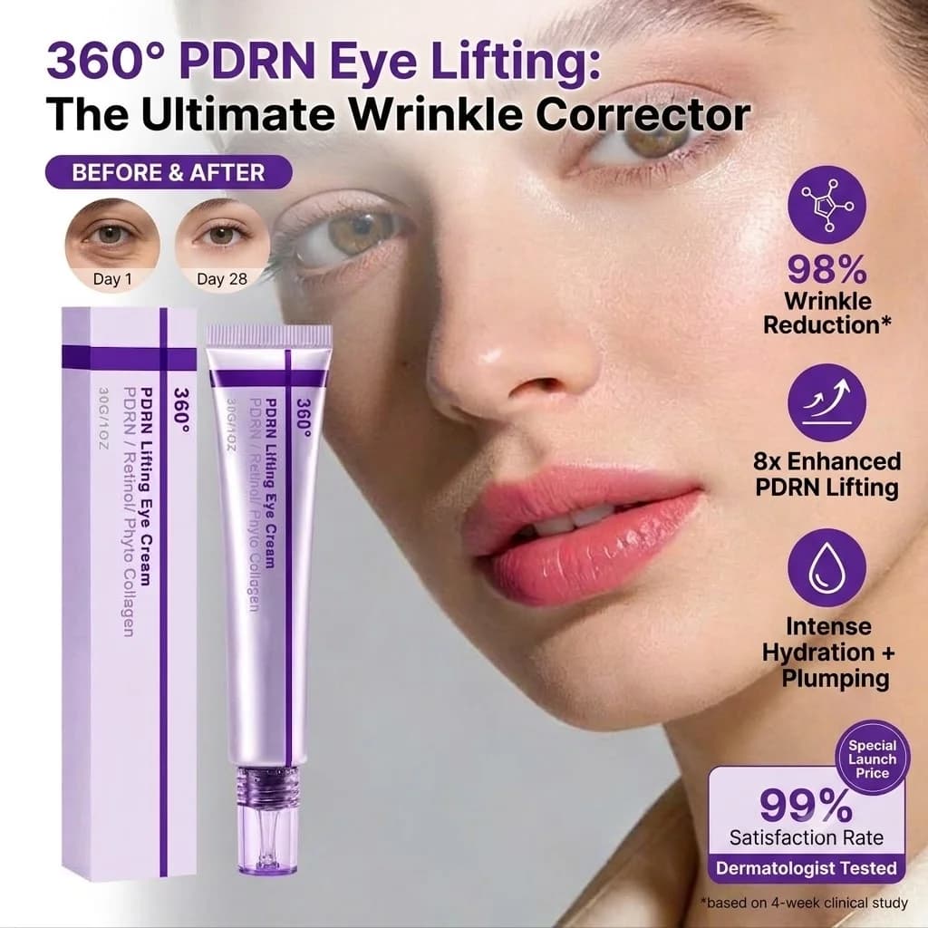 360 PDRN Lifting Eye Cream 30g Retinol Phyto Collagen Face Night Serum Anti Wrinkle Firming Moisturizing Korean Skin Care
