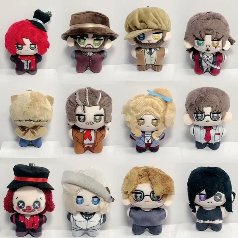 10cm Game Identity V Cosplay First Officer Clown Thief Weeping Clown Magician Wildling Backpack Pendant Plush Keychain Gifts