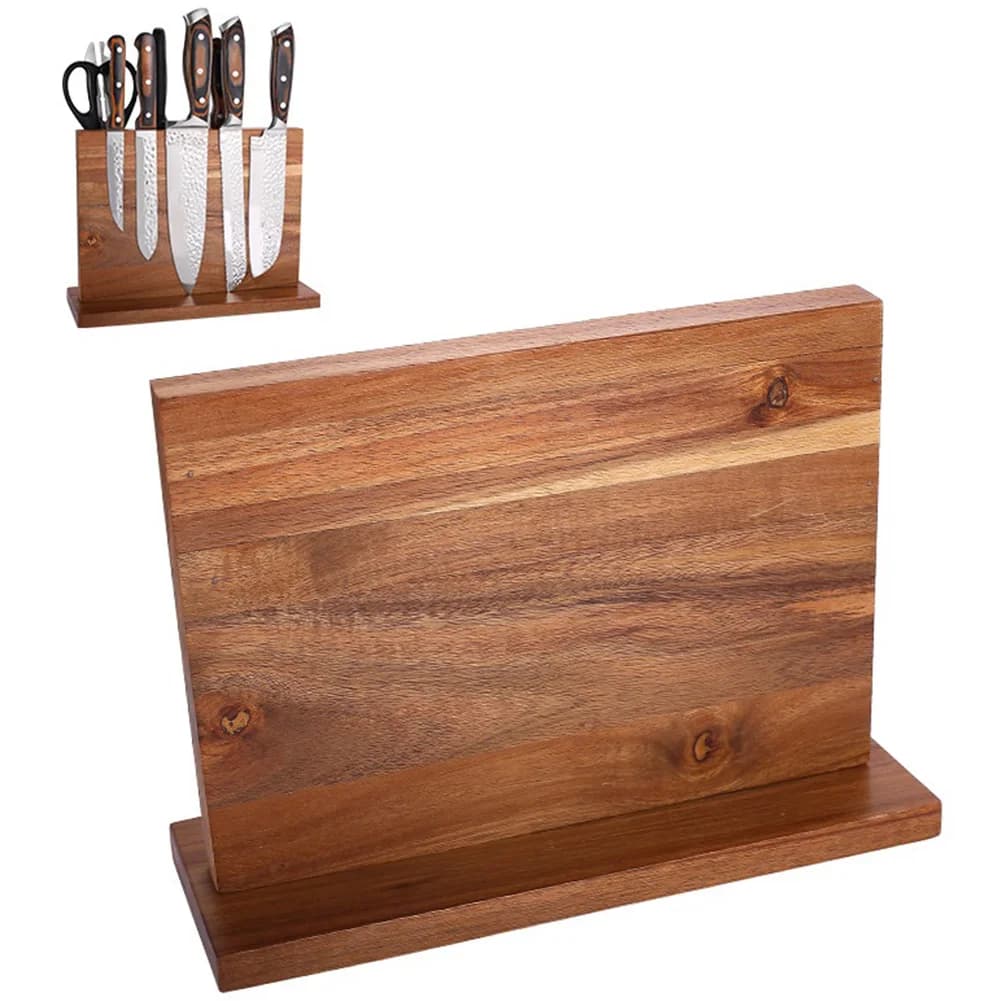 Portacoltelli Magnetico a Doppia Faccia, Espositore per Set di Coltelli, Supporto Multifunzionale per Cucina
