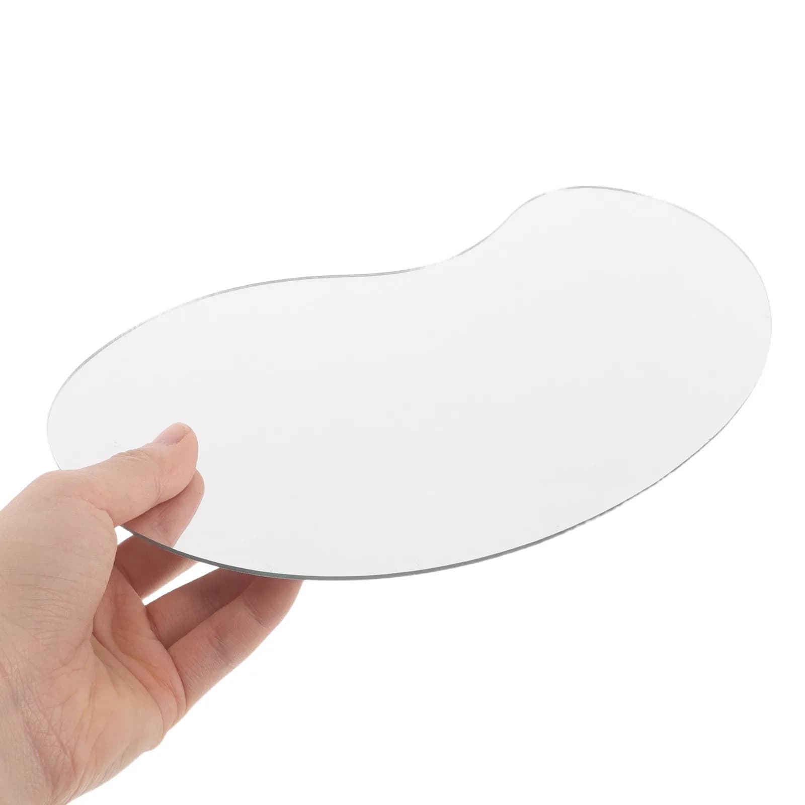 2 Pezzi Specchio Curvo per Villaggio, Miniature di Laghi e Piscine di Ghiaccio, Accessori per Paesaggi, Specchio per Pista di Pattinaggio, Decorazioni Natalizie per Villaggi