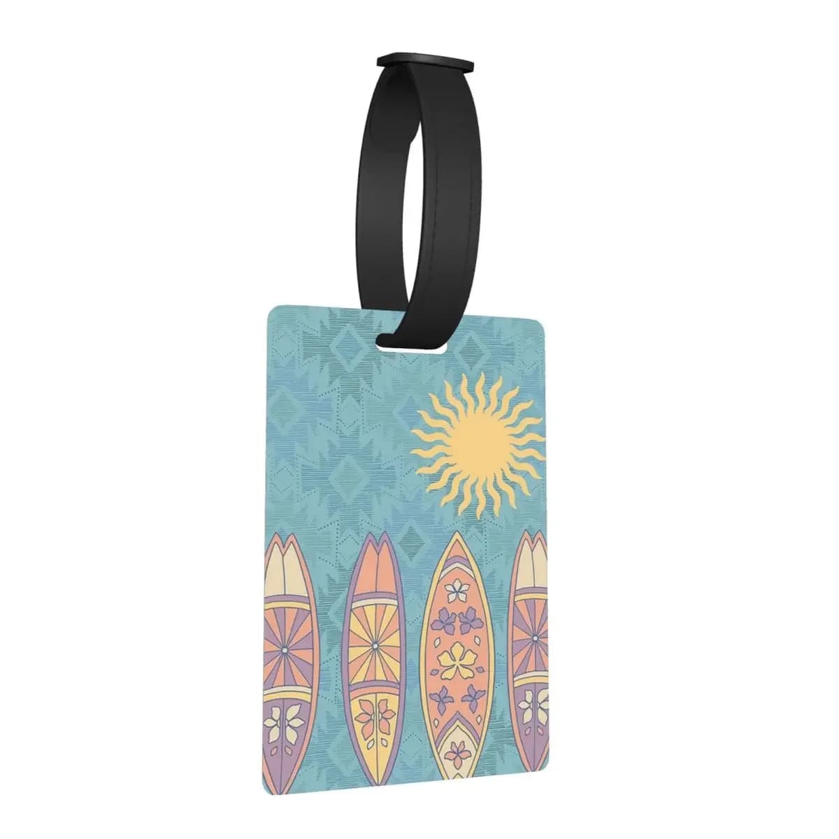 Tavole da surf al tramonto Etichette per bagagli Accessori per valigie Viaggi Carino Bagagli Etichetta d'imbarco Porta etichette ID Nome Indirizzo