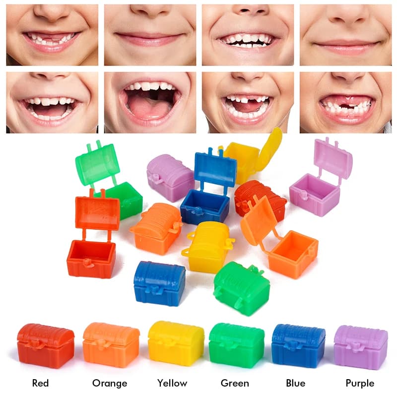 20 pz Scatola Dei Denti Del Bambino Per Bambini Organizzatore Personalizzato Denti Da Latte Stoccaggio Tesoro Caso di Plastica Dentale Denti Da Latte Scatole Regalo Souvenir