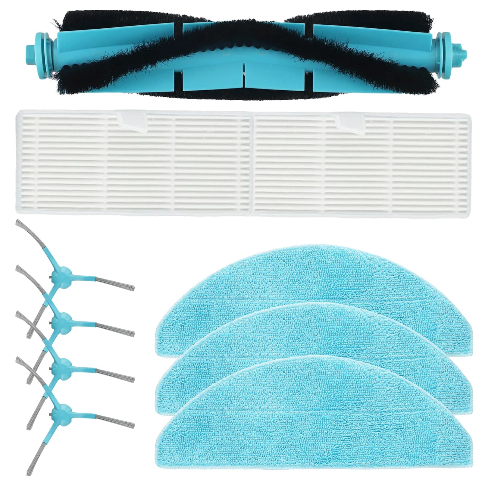 Set di accessori per aspirapolvere Robot Aweeper domestico Pulitore di ricambio Spazzola laterale principale Filtro Mop Panno per parte di ricambio Conga
