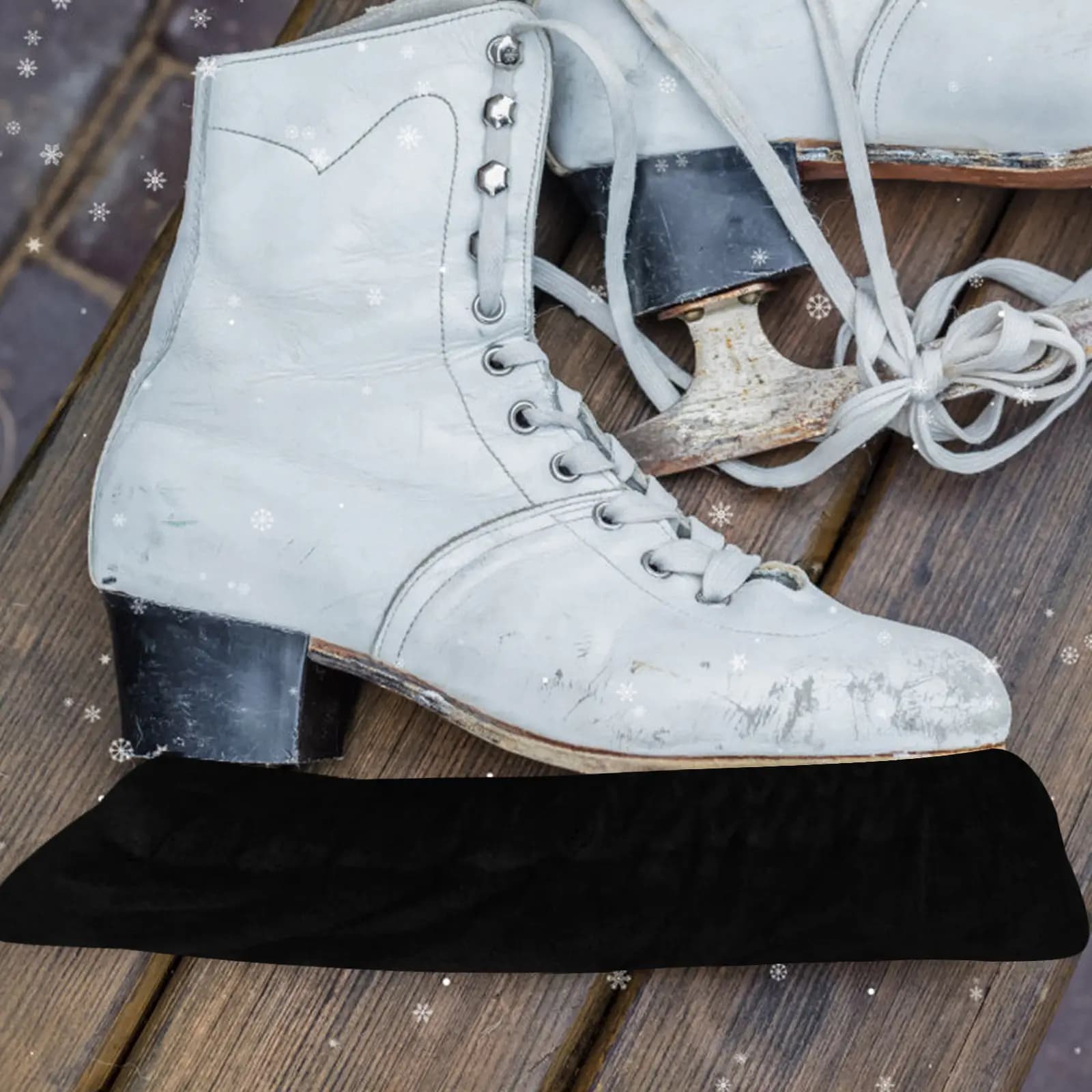 1 Paio di Coprilama Elastici Premium per Pattini da Ghiaccio, Rivestimento ad Alto Assorbimento, Antiruggine, Lavabili, Accessori per Pattinaggio su Ghiaccio