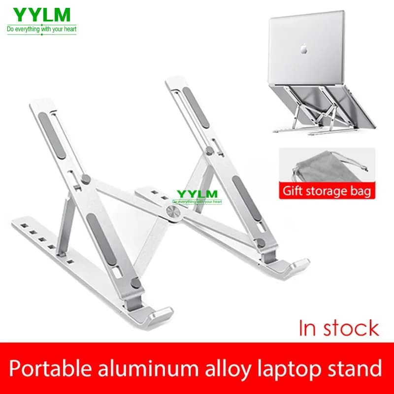 YYLM N3 Desktop portatile In lega di alluminio supporto per Laptop pieghevole rialzato per iPad staffa Notebook Base di raffreddamento In metallo In magazzino