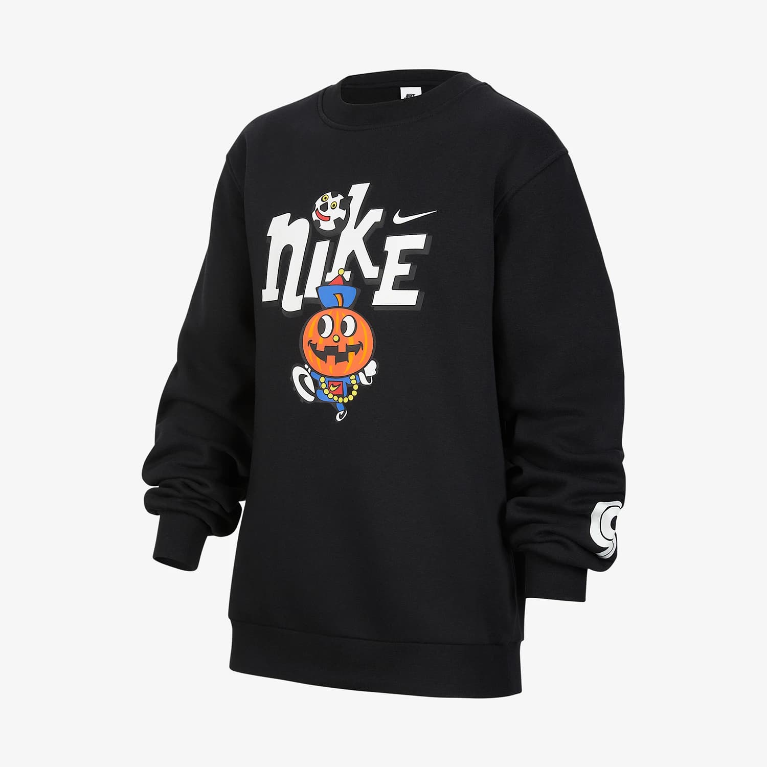 Nike Authentic Sportswear Boys' Velvet Round Neck Knitted Hoodie IO0095-010