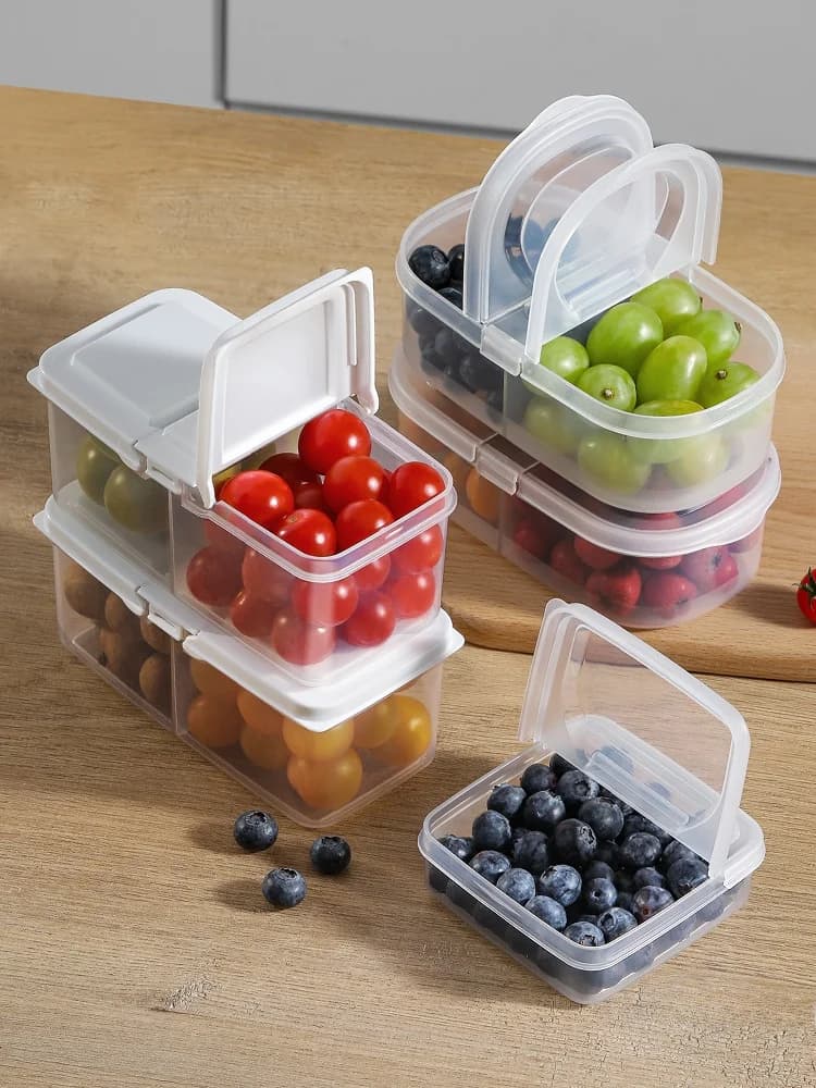 Contenitore per la conservazione della frutta Sanada Bento Box, portatile, per picnic, pranzo, contenitore per la conservazione degli alimenti per bambini, per gite primaverili