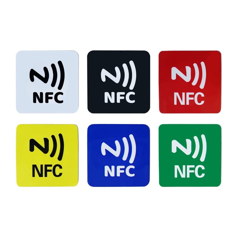 RFID 13.56Mhz Ntag213 Adesivo riscrivibile Keytag Anti interferenza metallica Etichetta NFC Scrivibile Chiave Token Tag Card