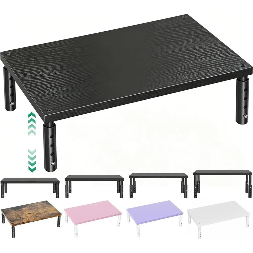 Organizzatori e Accessori per Scrivania, Supporto Regolabile per Monitor, Supporto per Laptop o Scrivania, Accessori per Ufficio e Postazione di Lavoro