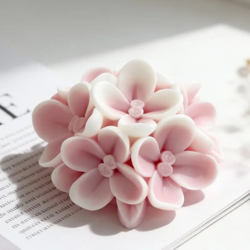 diy floral ball series silicone mold handmade soap plaster epoxy resin mould flower form aroma candle making supplies