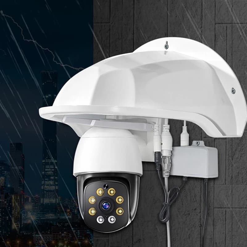 Coperture protettive Scudo da parete Copertura impermeabile antipioggia Torretta Telecamere dome Scatola di protezione Custodia protettiva per telecamera di sicurezza