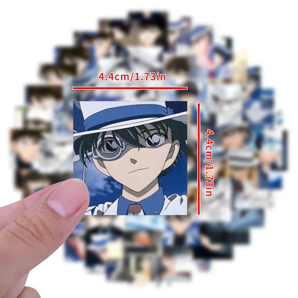40/80PCS Cartoon Kuroba Kaito Stickers Anime Detective Conan Funny Decals DIY Notebook Phone Skateboard Fridge Bike Toy Graffiti