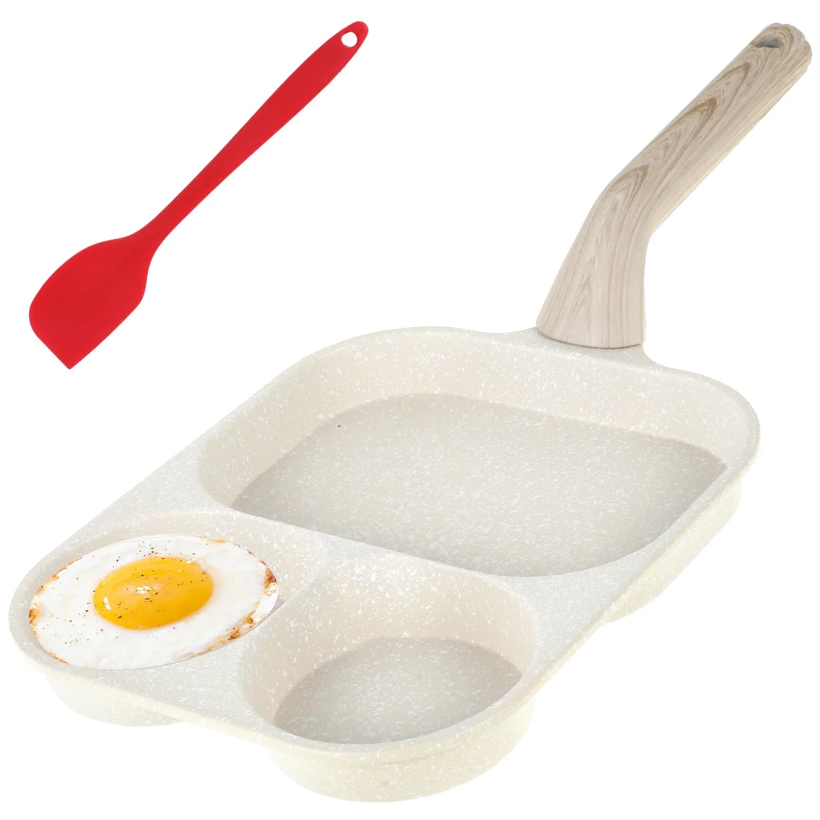 Egg pan Maifan 3 coating egg pan in 1 non-stick frying pan for egg frittata ham pans Breakfast pots