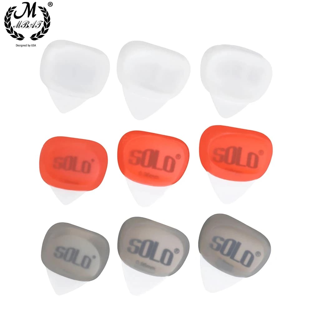 Plettro per chitarra da 3 pezzi Specificatore manuale in silicone antiscivolo Plettri per chitarra a sgancio rapido Correttore postura per chitarra professionale