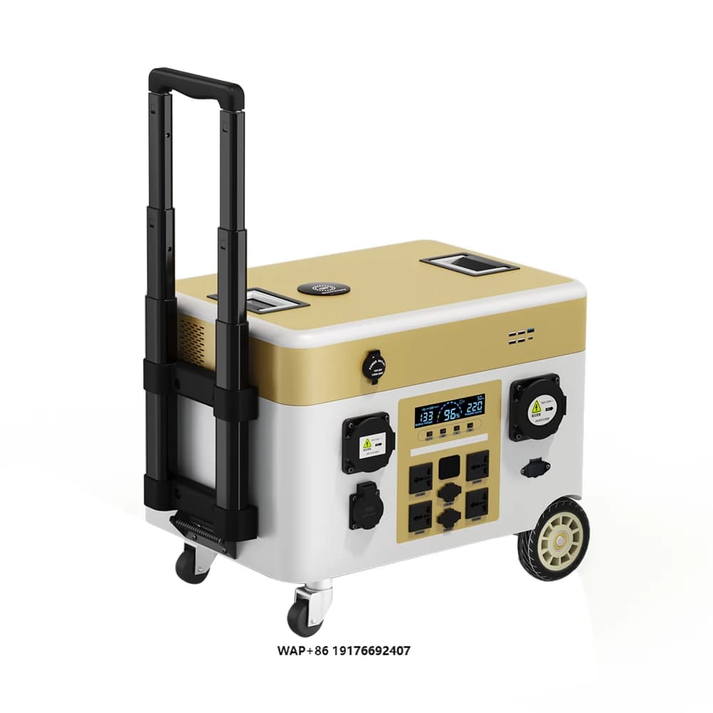Alimentatore portatile per accumulo di energia OEM/ODM 3300W3600W Centrale elettrica con pannello solare per centrale elettrica mobile