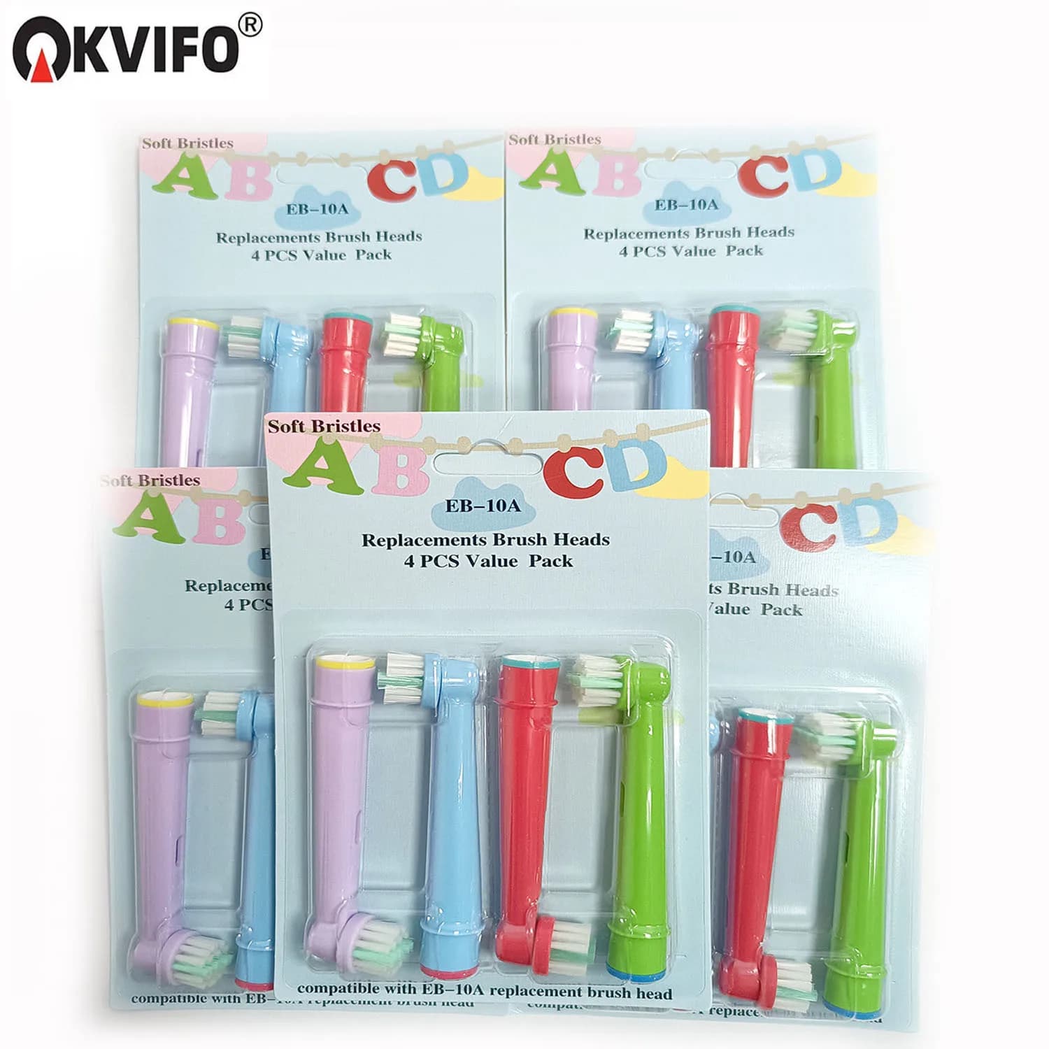 4-16 pezzi di ricambio per spazzolini da denti per bambini Oral B EB-10A Pro-Health Stages, spazzolino elettrico per l'igiene orale, 3D Exce