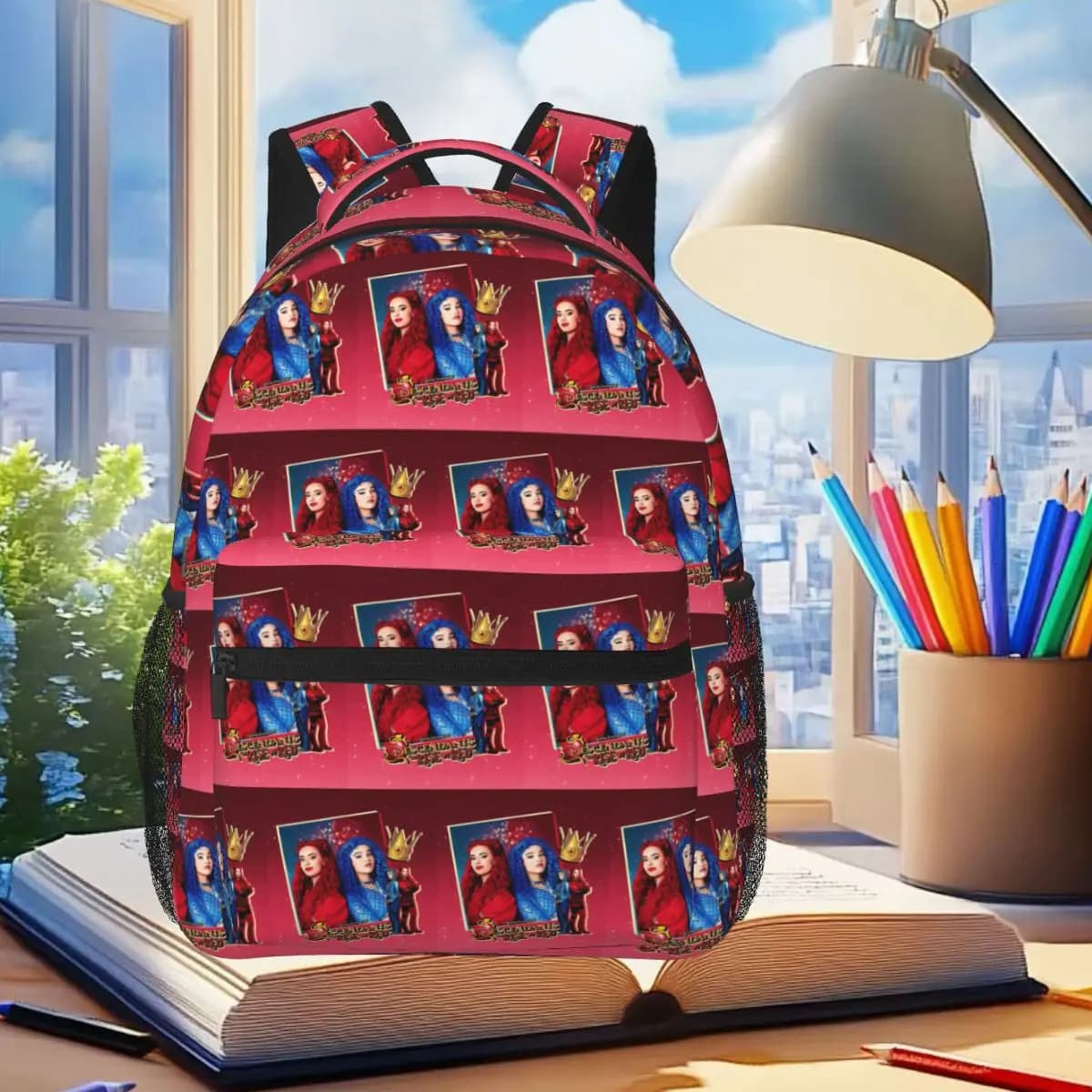 Descendants 4 The Rise Of Red Backpack Student Boys Girls BookBag Kids School Bag Computer Shoulder Bags for Men Women