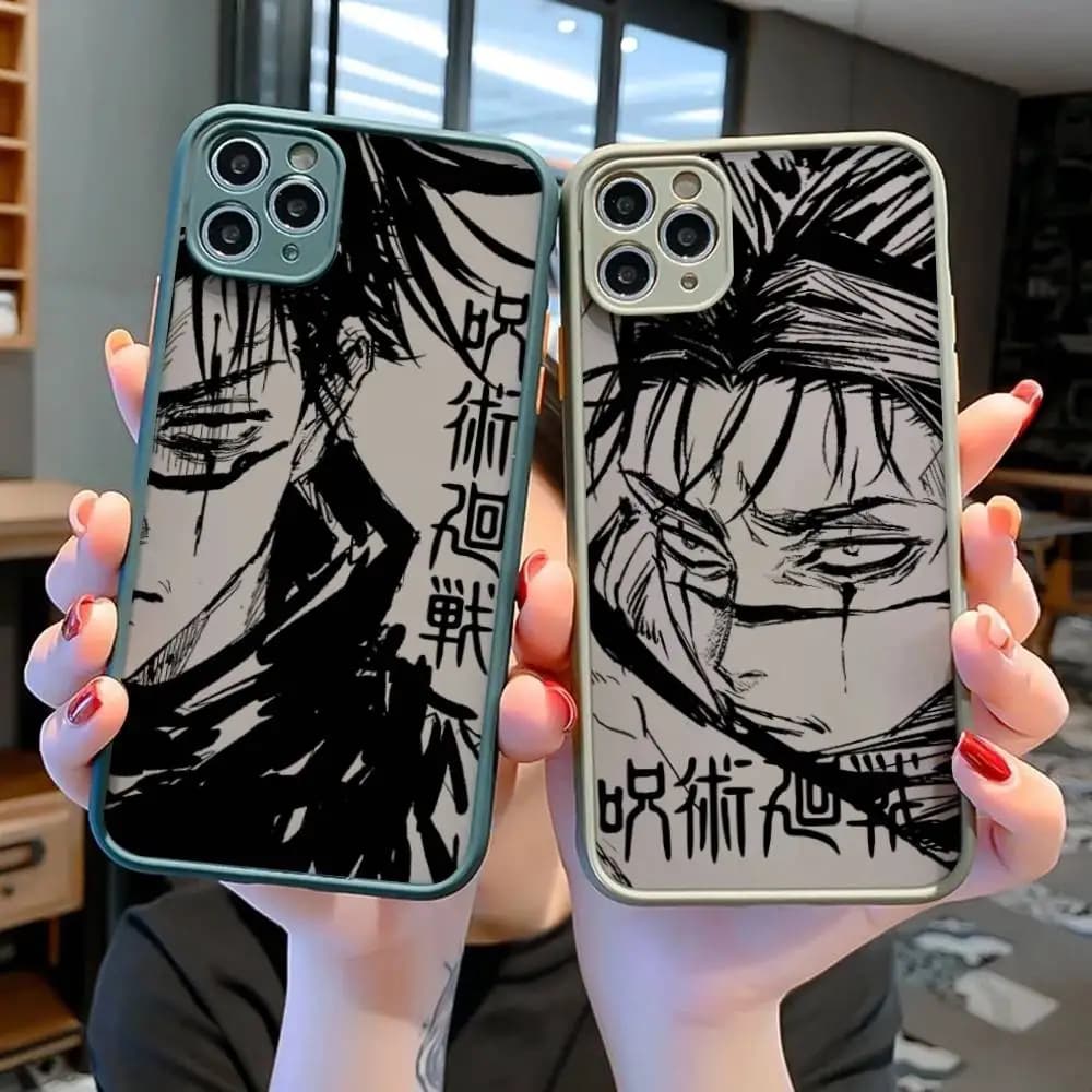 Anime Jujutsu Kaisen Choso ART Phone Case for iPhone 16 15 14 11 12 13 Pro Max X XS Cover opaque translucida