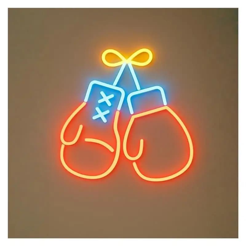 Boxing Gloves Neon Sign LED Light Dimmable USB Powered For Boxings Club Fitness Centers Gym Room Party Man Cave Birthday Decor