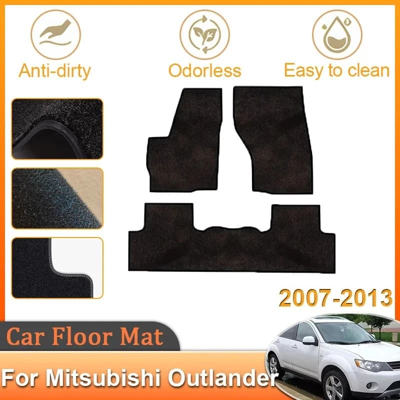 Tappetini per auto Rilievi del piede Rilievi del piede Tappeti Pannello Tappeti Pad Accessori auto per Mitsubishi Outlander 2007 ~ 2013 2008 2009 2010 2011