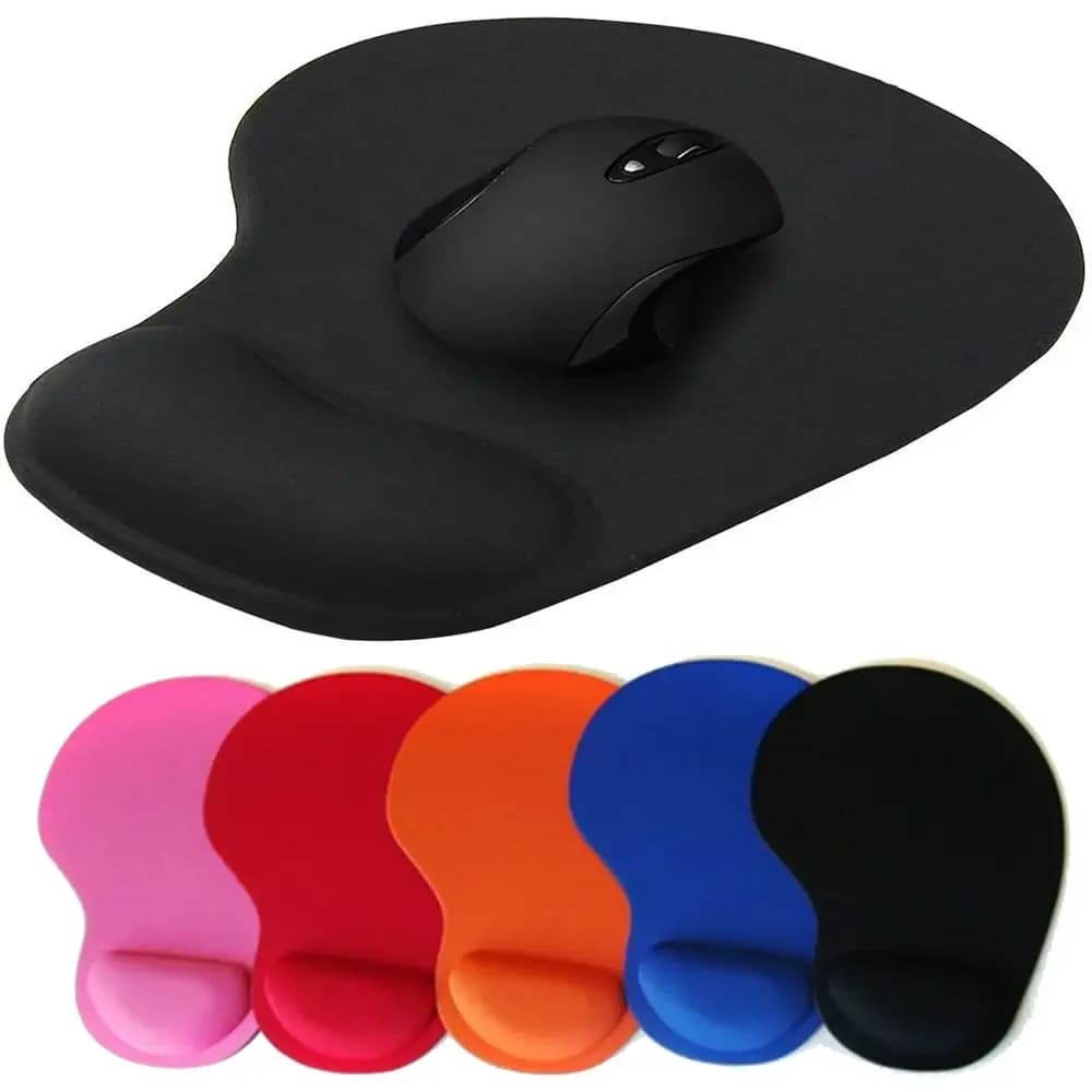 Tappetino per mouse antiscivolo con supporto per il polso, tappetino per mouse stile business, lavoratori, laptop, casa, ufficio e viaggi, design ergonomico