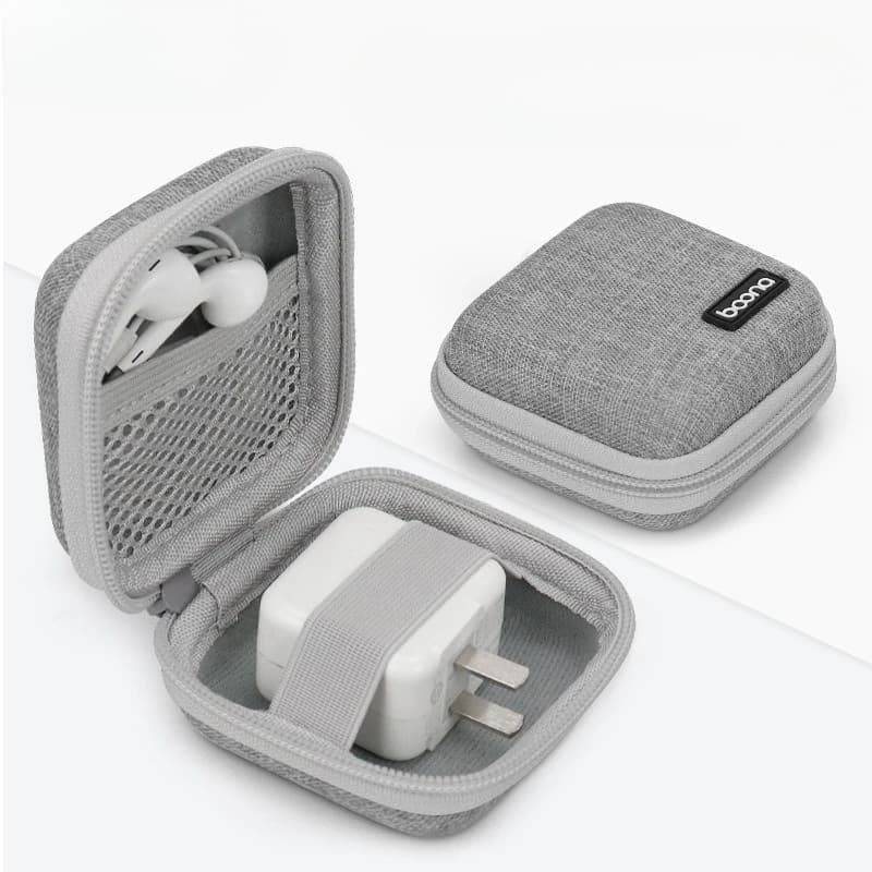 Borsa Portatile per Auricolari, Custodia Organizer per Cavi USB, Chiavette USB, Cavi Dati e Caricabatterie