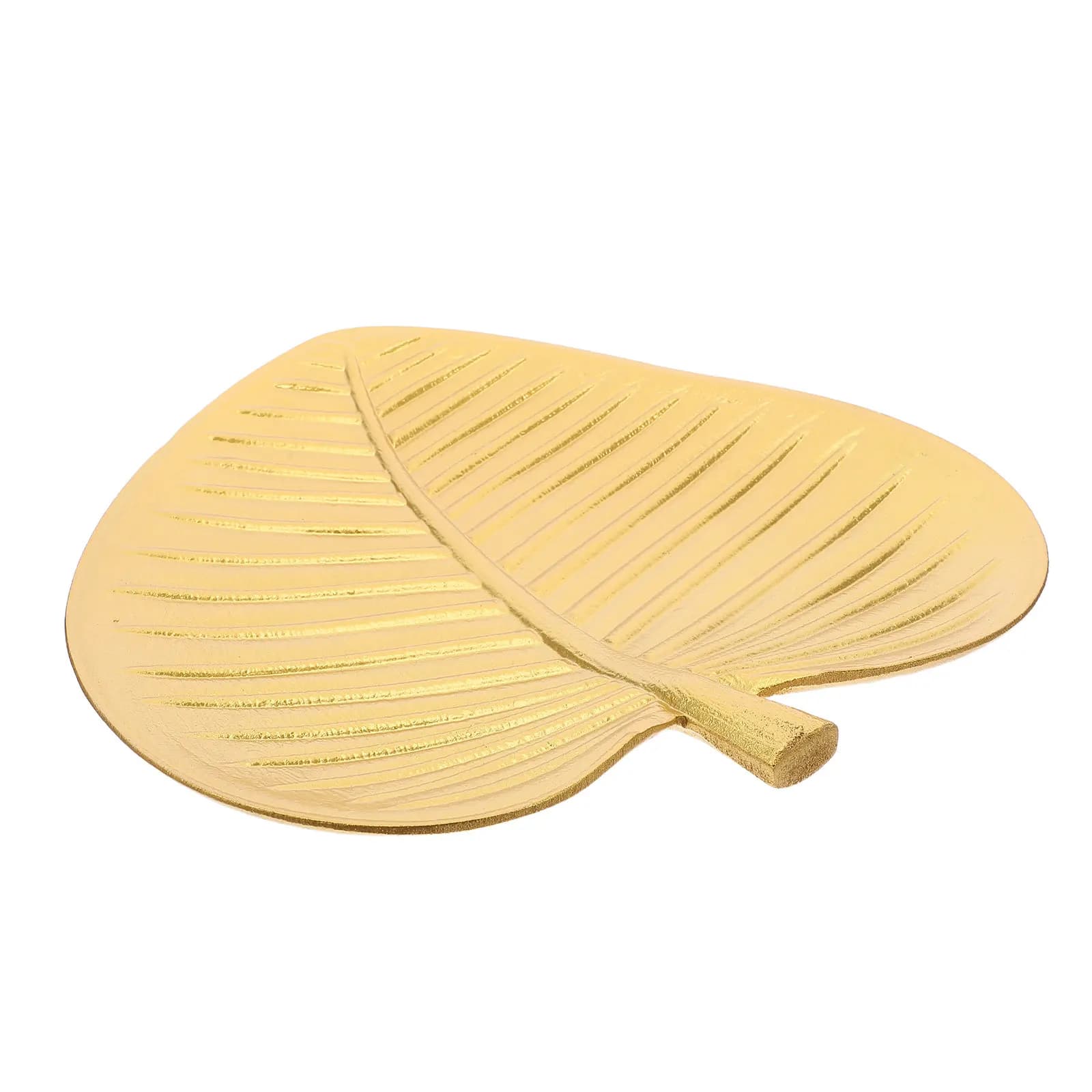 Vassoio Decorativo in Legno Naturale a Forma di Foglia per Gioielli, Snack, Frutta Secca e Caramelle