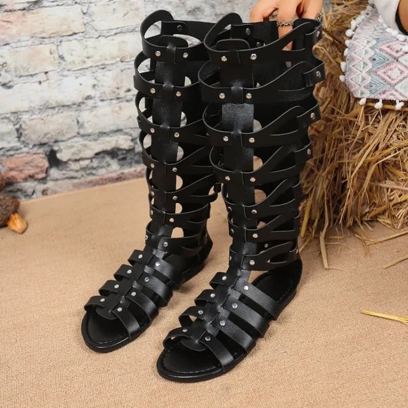Sexy Summer Boots with Women's Buckle, New Boots High Drilled Roman Style Anti-Slip 2026