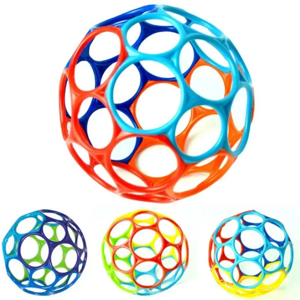 Baby sonagli Soft Ball Toy massaggiagengive appena nati che afferrano il gioco di esercizi campana a mano sviluppo giocattoli educativi di intelligenza per i bambini