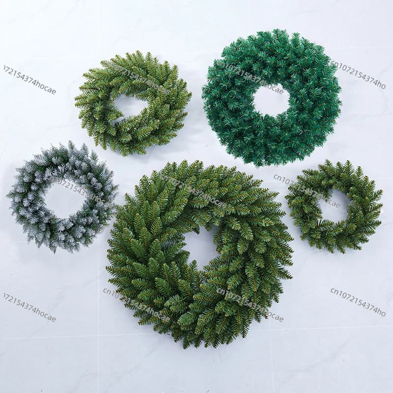 30/40/50cm Christmas Decorations Green Pine Artificial Plants Garlands Hanging Wall Xmas Christmas Party Home Decor