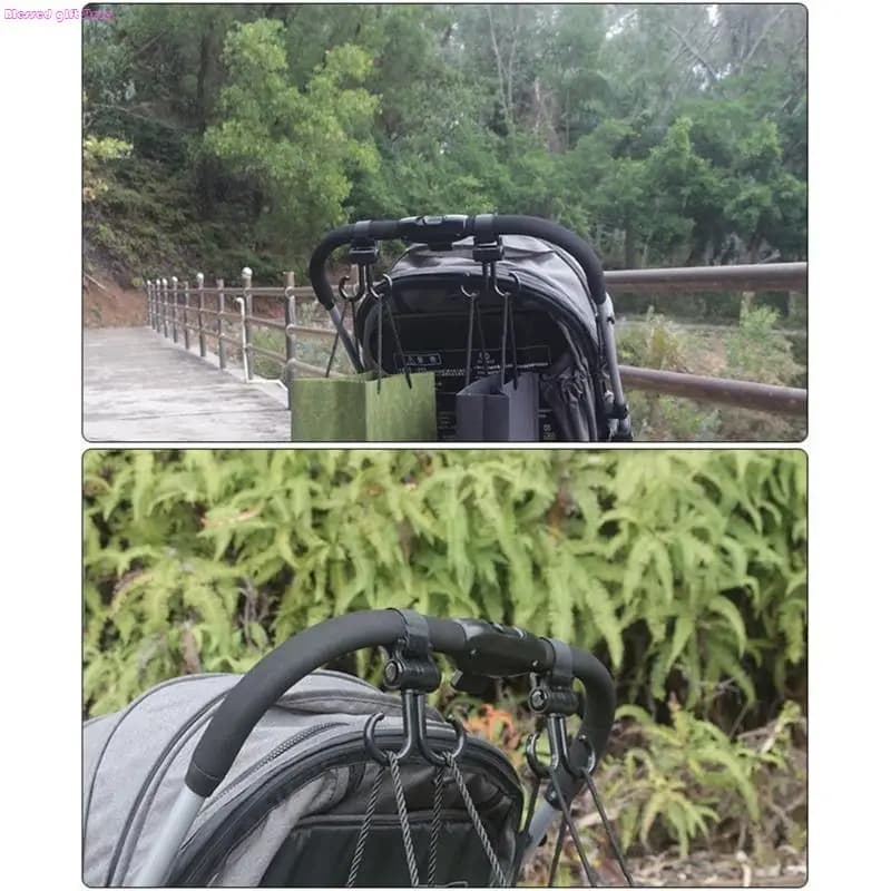 Ganci da passeggino D0JC per borse per pannolini per pannolini organizzatori per bambini ganci auto auto