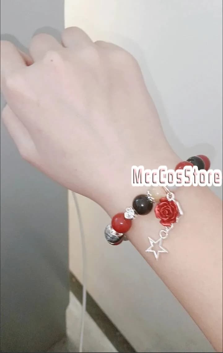 Braccialetto Artigianale The Freak Circus Pierrot, Catena Originale Fatta a Mano, Accessori Cosplay Anime, Decorazione, Regalo per Ragazze, Compleanno, Natale
