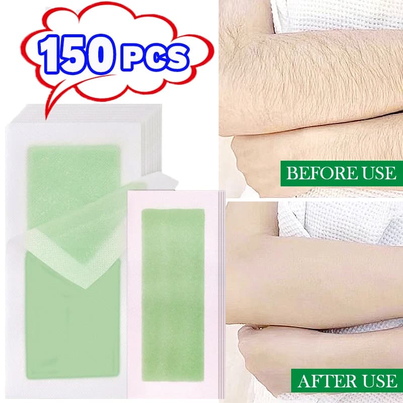 10-150 Lenzuola Epilazione Carta Cera Professionale Viso Corpo Gamba Indolore Veloce Double Sided Depilazione Strisce di Cera Strumento di Bellezza Delle Donne