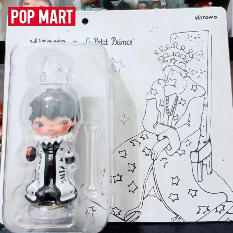 POPMART Hirono Series THE KING Figure France Exclusive Blind Box Doll Guess Bag Toys Mystery Box Anime Action Figure