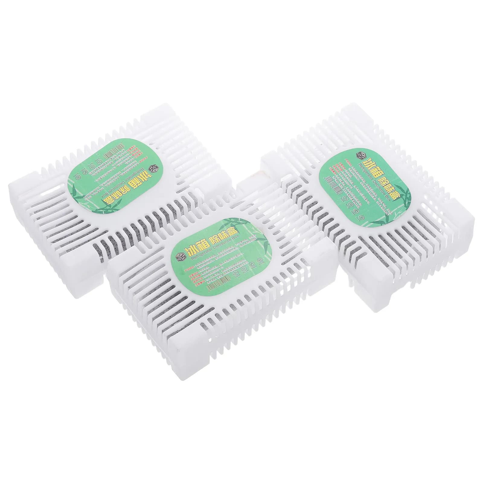 Set di 3 Deodoranti per Frigorifero, Armadio e Auto, Elimina Odori per Frigo, Camper, Borsa Termica, Ripostiglio