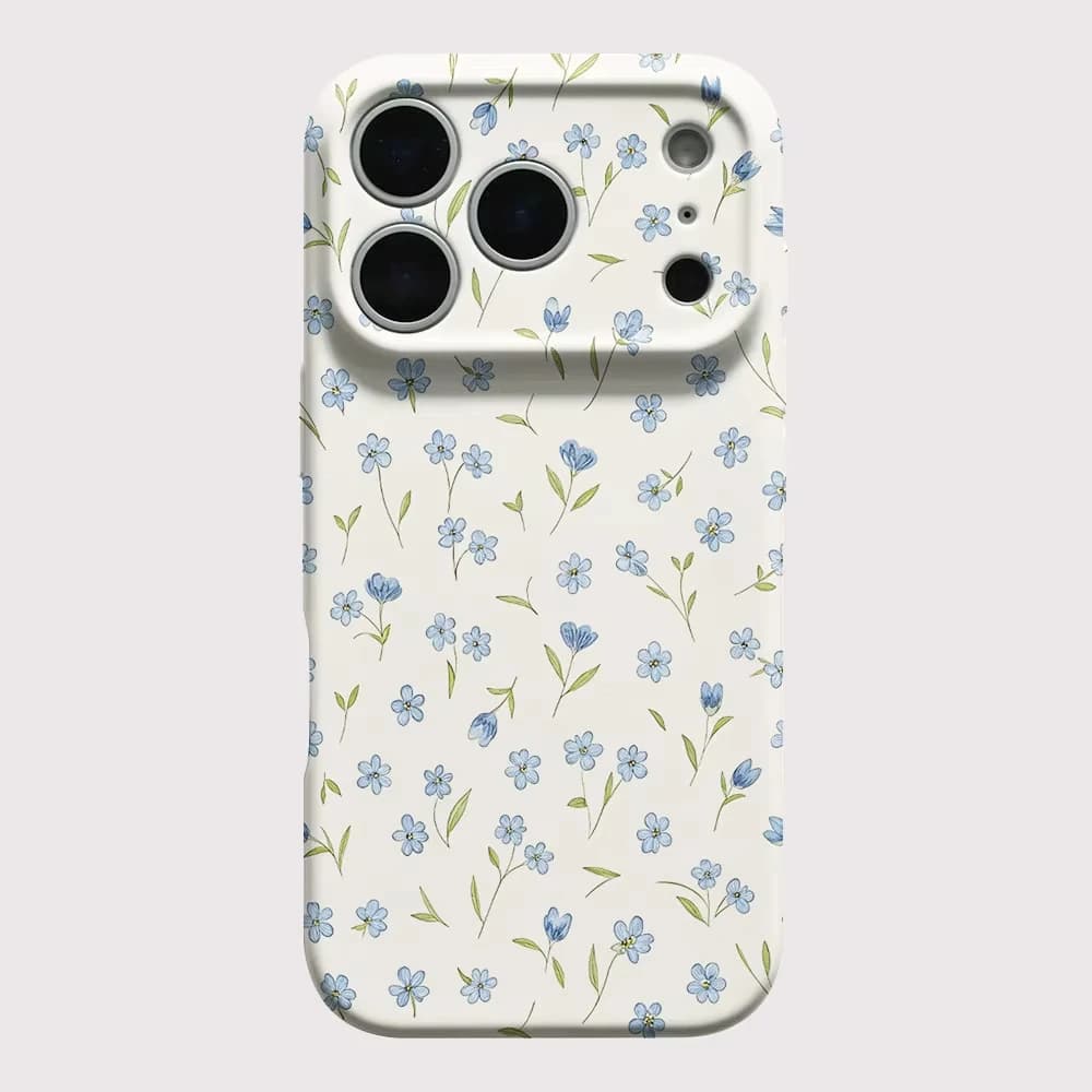 Lovely Floral Pattern Phone Case For iPhone 17 16 15 14 13 12 11 Pro Max Air 16e 7 8 Plus XS Max X XR Hard PC Shockproof Cover