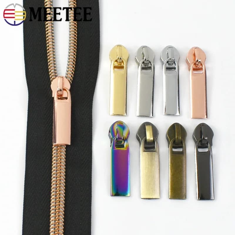 30/50 pezzi 3 # 5 # Cursori per estrattori per cerniere in nylon Borsa Tasca per cerniere Kit di riparazione per teste Abbigliamento fai da te Accessori per cucire