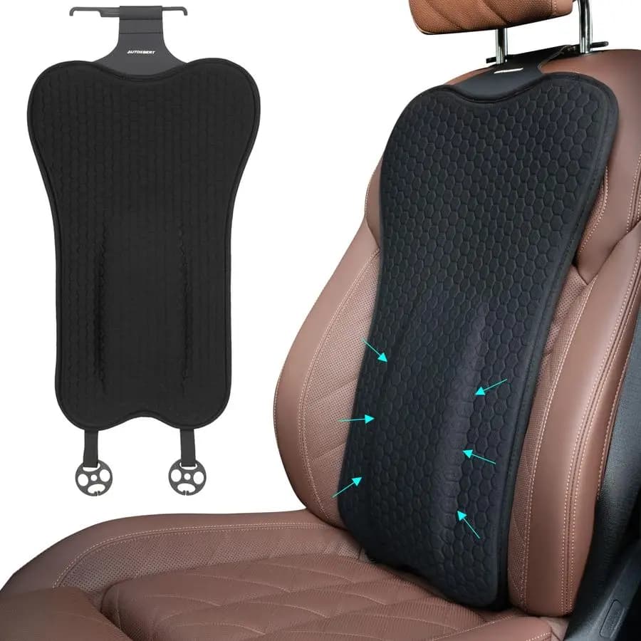 Cuscino lombare Cuscino di supporto in gel Cuscino di supporto per la schiena, Cuscino di supporto lombare in gel Sollievo dal dolore sciatico per la schiena per cuscino del seggiolino auto,C