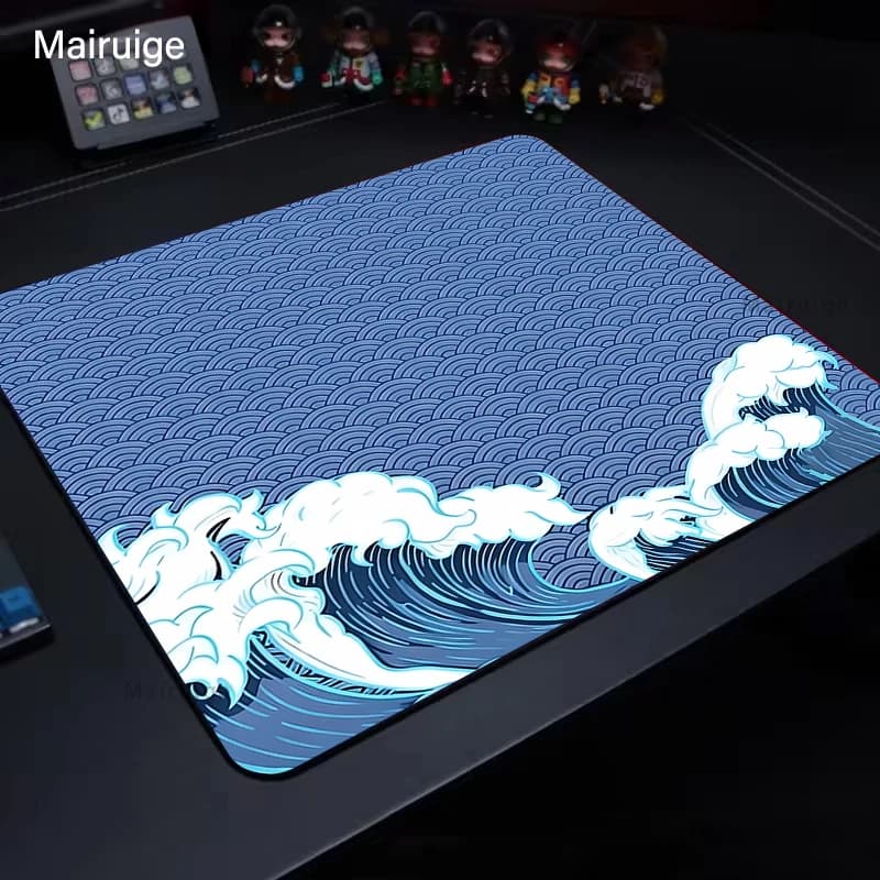 E-Sports Mousepad Wave Gaming Decoration Pc 400X450MM Desk Accessories Mouse Mat Carpet Office Decor Gamer Deskpad Mousepads