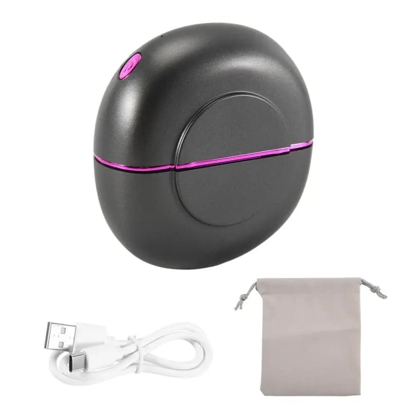 ABZA - Spazzola Lisciante Ionica Portatile Ricaricabile Senza Fili per Capelli e Barba, Mini Styler per Capelli da Viaggio