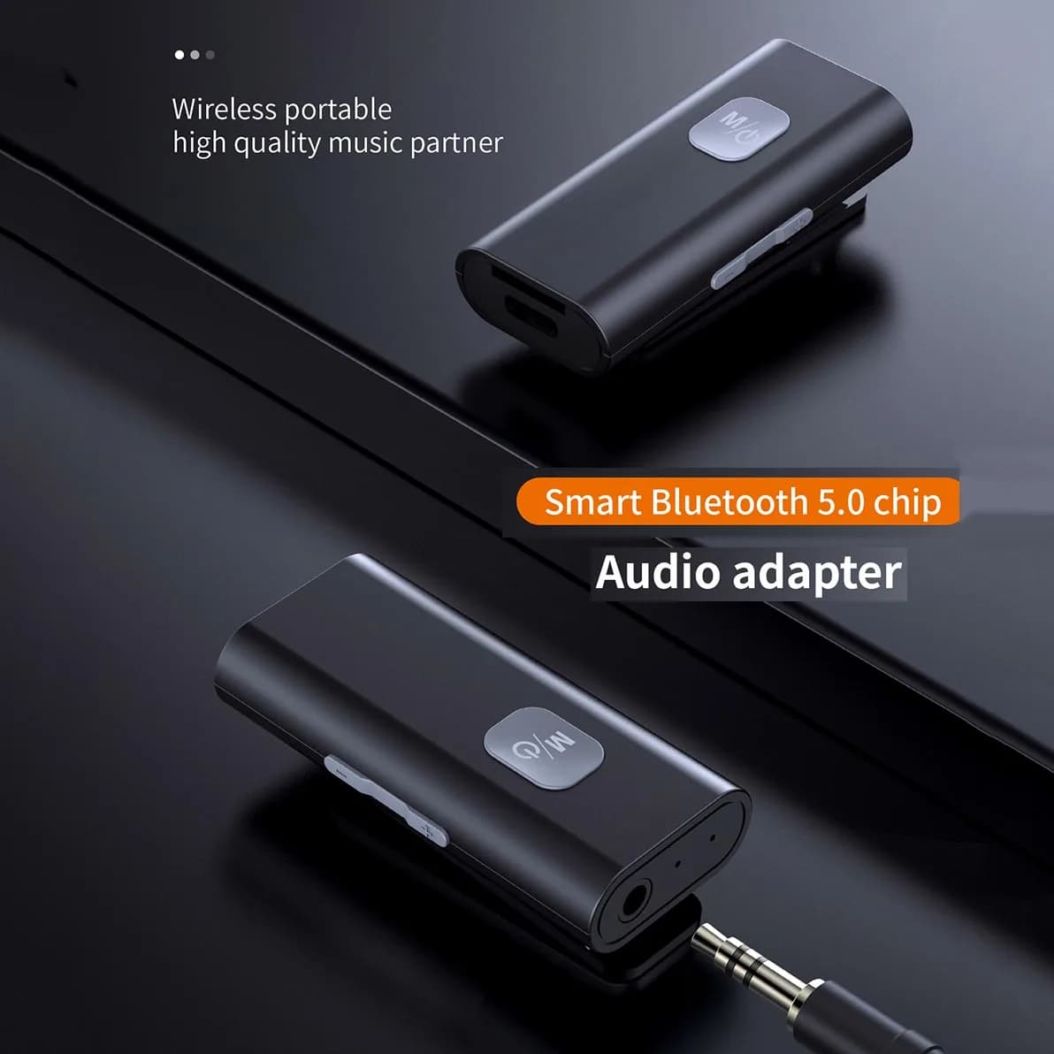 Ricevitore adattatore audio wireless 5.0 Ricevitore portatile compatibile con Bluetooth Jack AUX da 3,5 mm per cuffie con altoparlante q1