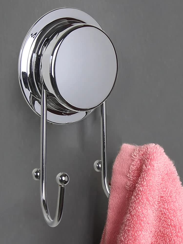 Potente gancio a ventosa wc bagno singolo gancio Rack cucina vuoto in acciaio inox senza saldatura doppio gancio