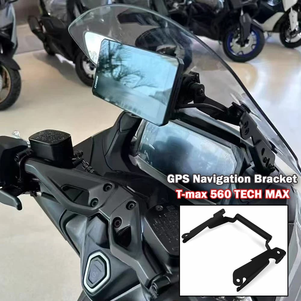 For TMAX T-max 560 TECH MAX 2025 adapter bracket Accessories Moto GPS smartphone navigation bracket TMAX560 2025