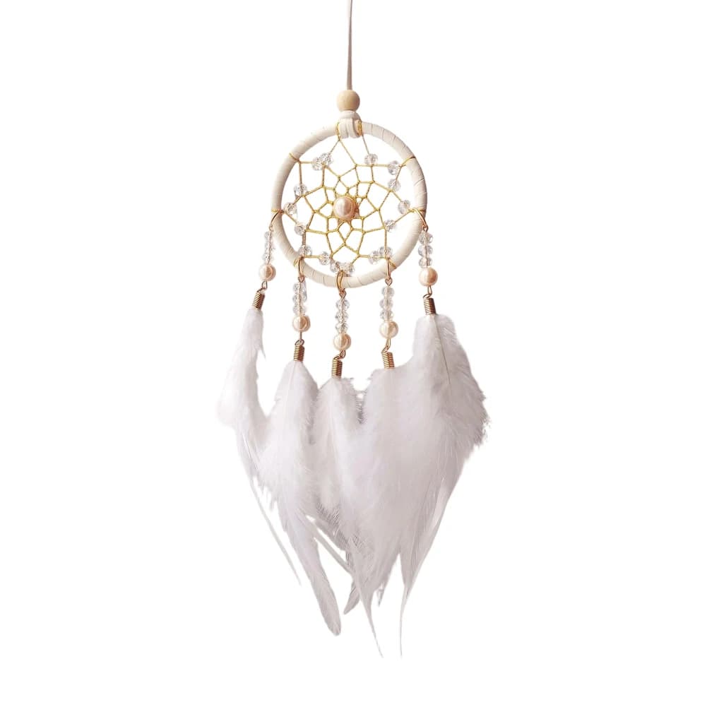 Exterior Ready Dreamcatcher Pendant with Iron Chain Suspension and Colorfast Rope Weaving for Consistent Appearance