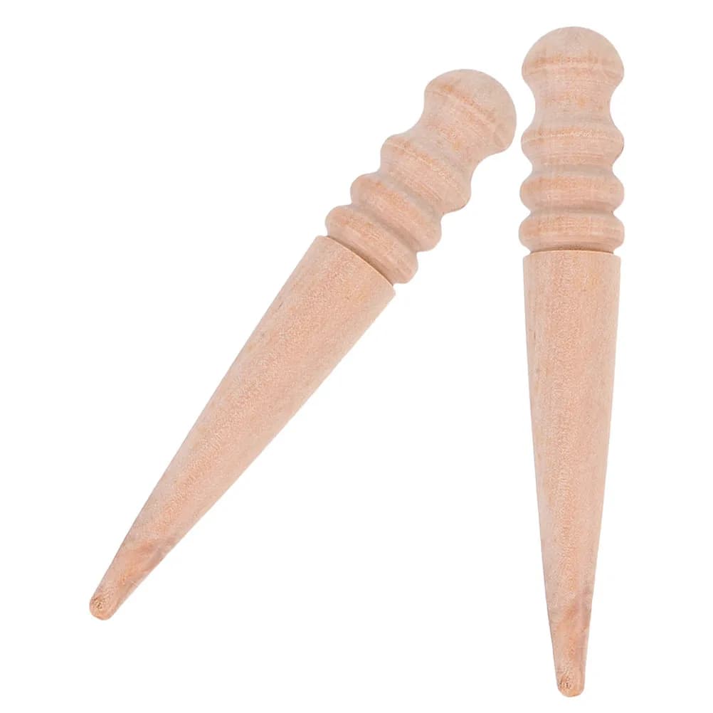 Set di 2 Mini Seminatrici in Legno, Attrezzo da Giardinaggio Portatile e Leggero per Piantare Semi di Verdure e Fiori, Ideale per Piccoli Giardini Domestici