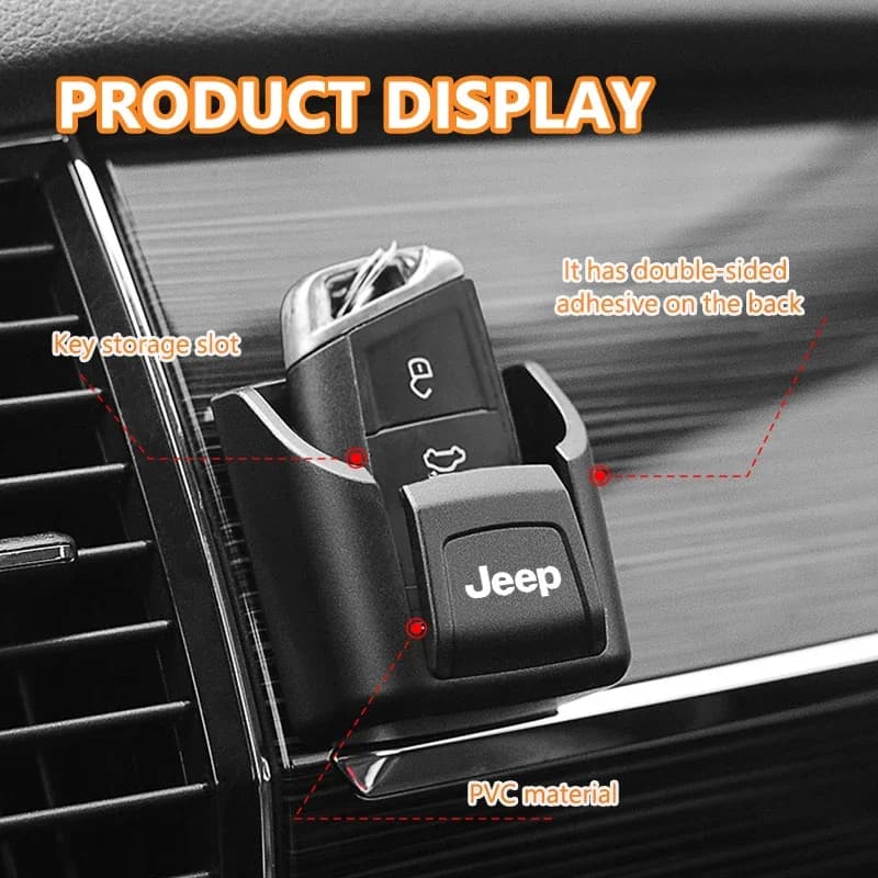 Scatola portaoggetti per presa d'aria dell'auto, porta telefono e chiavi, organizer per cruscotto, accessori interni auto per Jeep Wrangler Grand Cherokee Compass